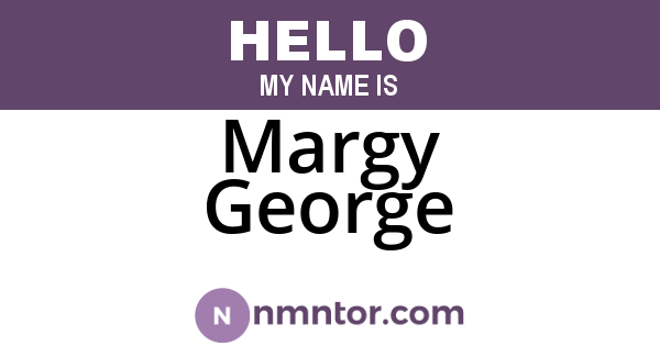 Margy George