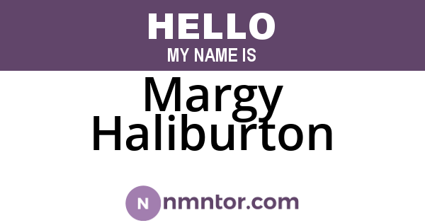Margy Haliburton