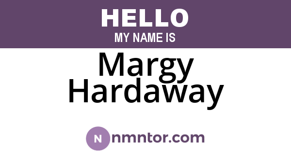 Margy Hardaway