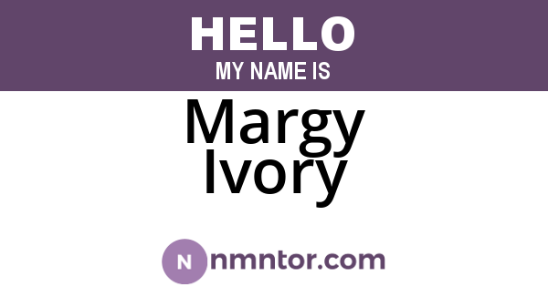 Margy Ivory
