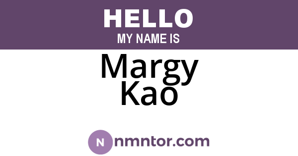 Margy Kao