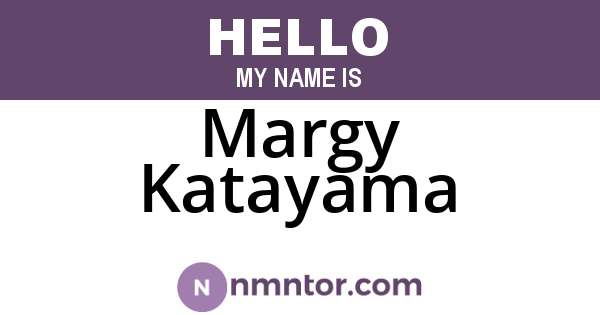 Margy Katayama