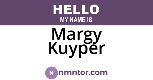 Margy Kuyper
