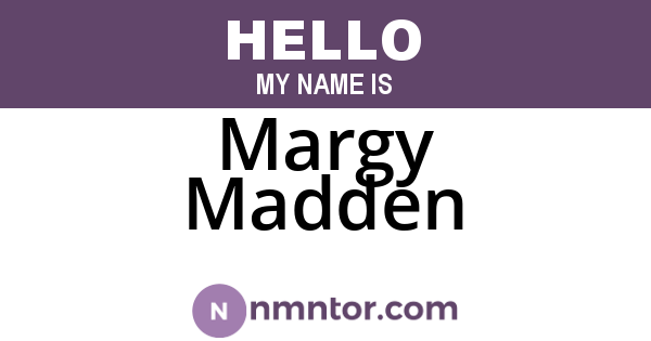 Margy Madden