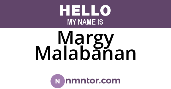 Margy Malabanan