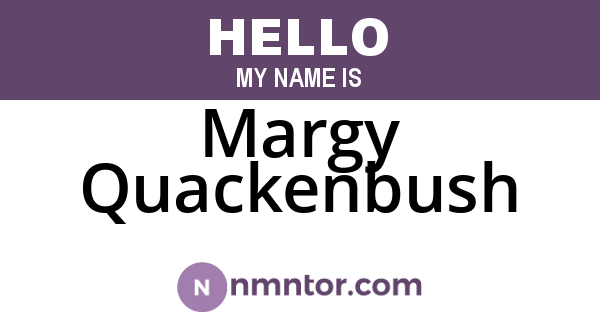 Margy Quackenbush