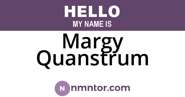 Margy Quanstrum