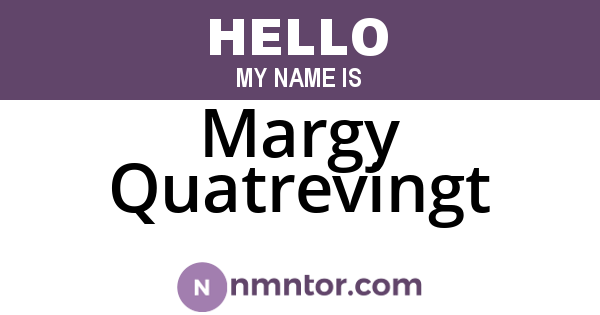 Margy Quatrevingt