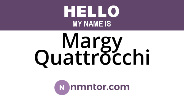 Margy Quattrocchi