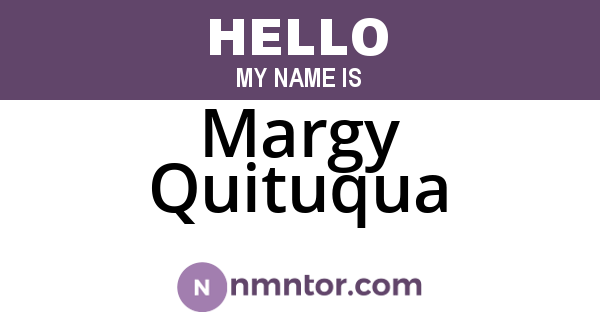 Margy Quituqua