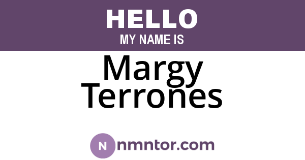 Margy Terrones
