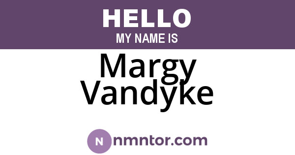 Margy Vandyke