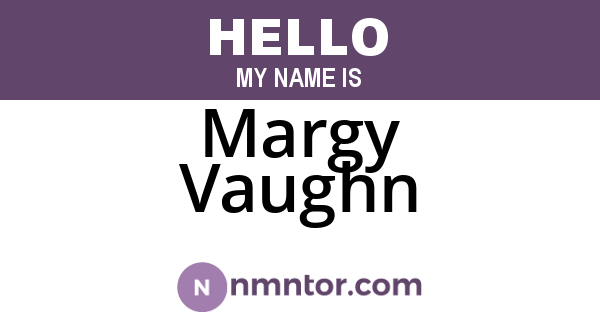 Margy Vaughn