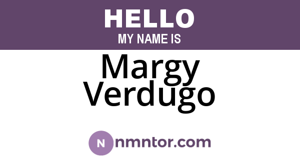 Margy Verdugo