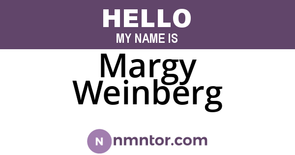 Margy Weinberg
