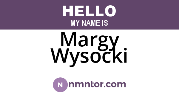 Margy Wysocki