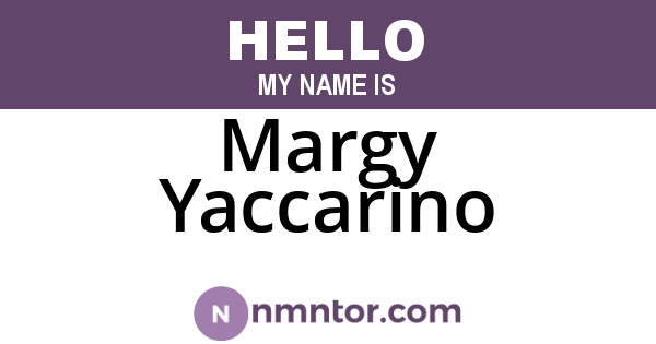 Margy Yaccarino