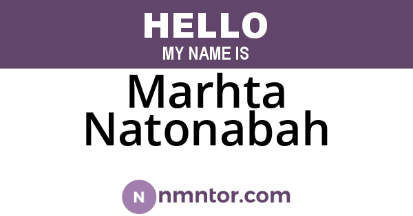 Marhta Natonabah