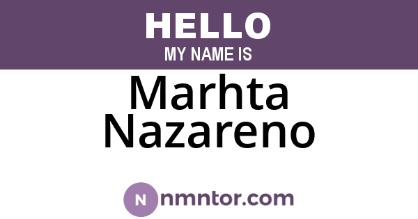 Marhta Nazareno