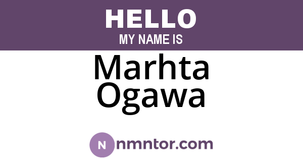 Marhta Ogawa