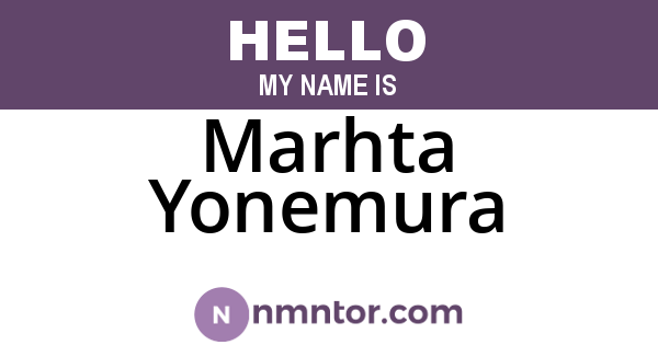 Marhta Yonemura