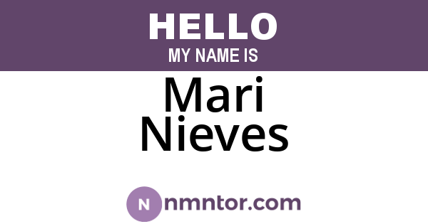 Mari Nieves