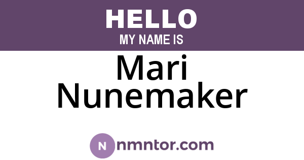 Mari Nunemaker