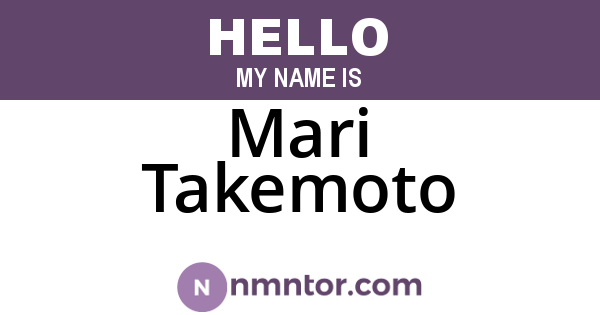 Mari Takemoto