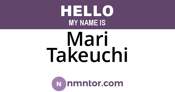 Mari Takeuchi