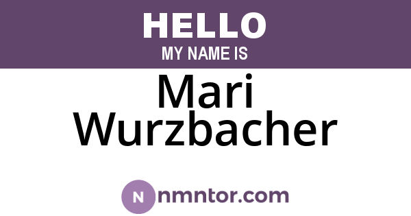 Mari Wurzbacher