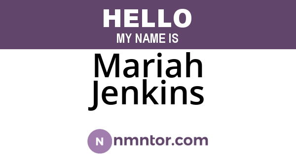 Mariah Jenkins