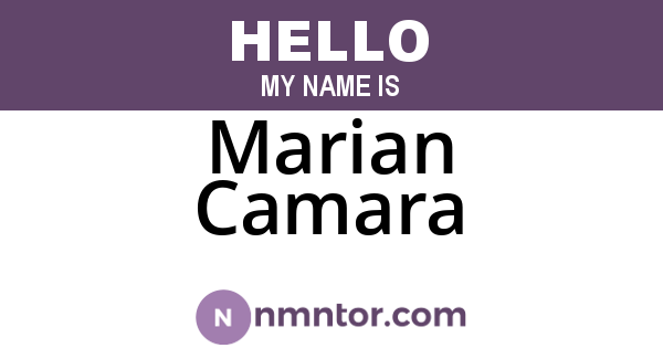 Marian Camara