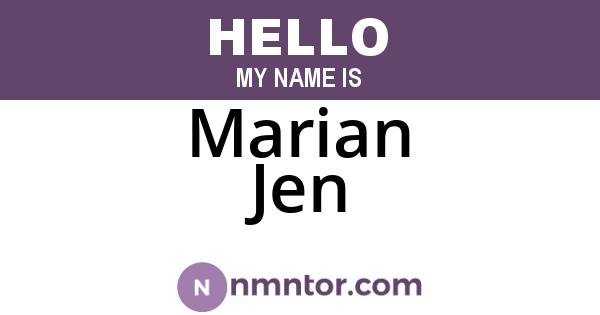 Marian Jen