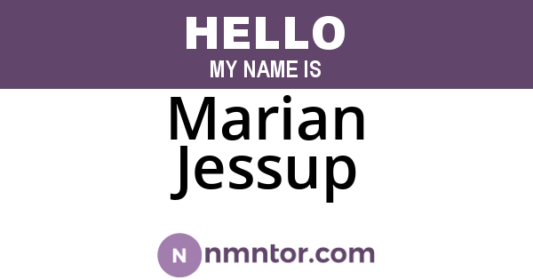 Marian Jessup