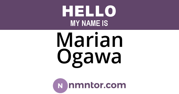 Marian Ogawa