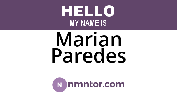 Marian Paredes