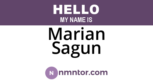 Marian Sagun