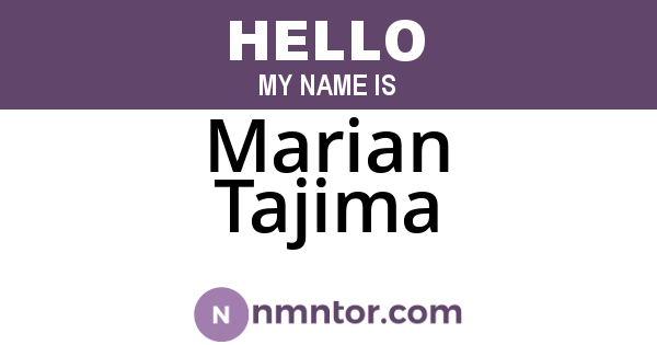 Marian Tajima