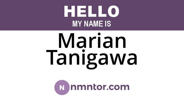 Marian Tanigawa
