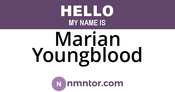Marian Youngblood