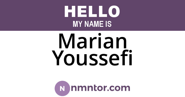 Marian Youssefi