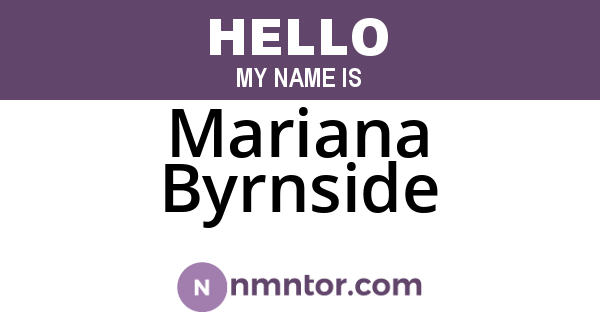 Mariana Byrnside