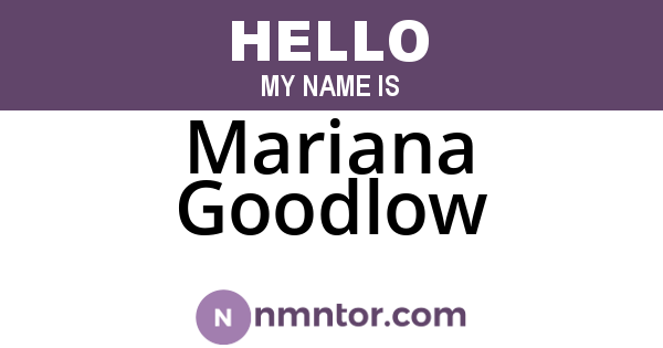 Mariana Goodlow