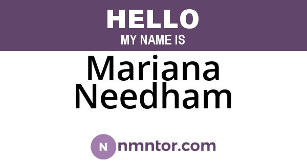 Mariana Needham