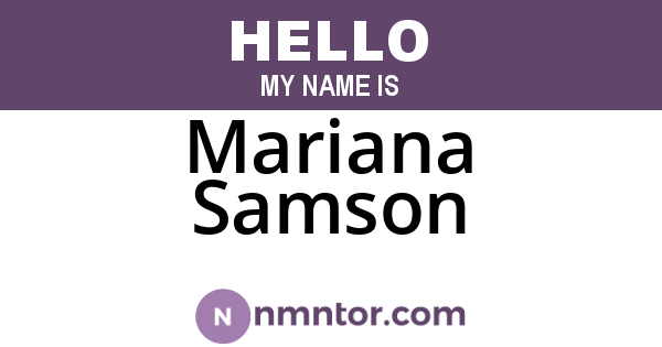 Mariana Samson