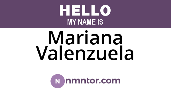 Mariana Valenzuela
