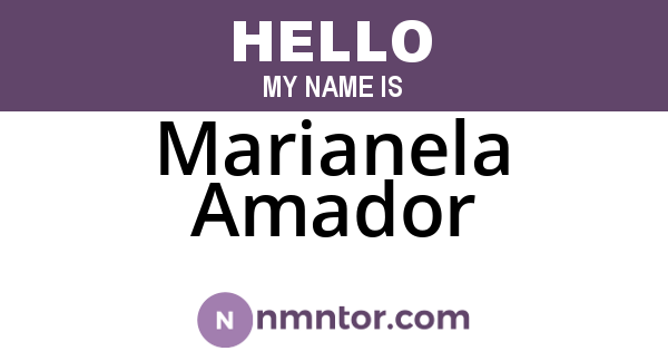 Marianela Amador