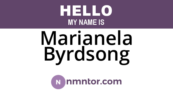 Marianela Byrdsong