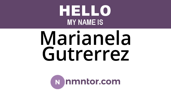 Marianela Gutrerrez