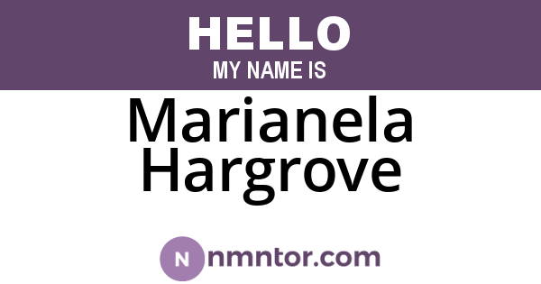 Marianela Hargrove